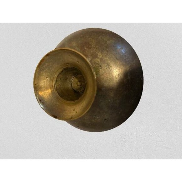 Vintage Pedestal Enamel Brass Trinket Dish with Dolphin Scene 5.5" - Picture 3 of 6